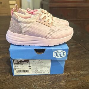 Hey Dude Kids Sneakers - Sparkle Pink